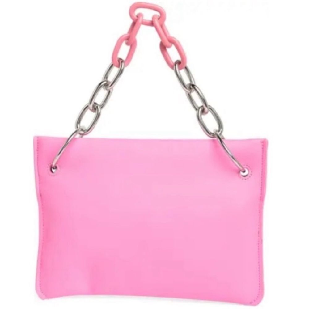 House of Want Taffy Pink Chill Clutch Handbag | Chain Strap | Brand NWT